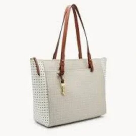Fossil Rachel Tote Bag Purse Shoulder Bag Like New - Picture 2 of 13